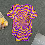 Yellow Splashing Moving Optical Illusion Men's Bodysuit