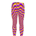 Yellow Splashing Moving Optical Illusion Men's Leggings