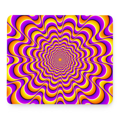 Yellow Splashing Moving Optical Illusion Mouse Pad