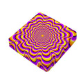 Yellow Splashing Moving Optical Illusion Outdoor Seat Cushion Cover
