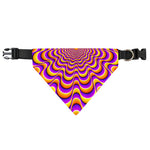 Yellow Splashing Moving Optical Illusion Over The Collar Dog Bandana