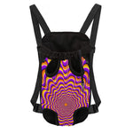 Yellow Splashing Moving Optical Illusion Pet Carrier Backpack