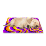 Yellow Splashing Moving Optical Illusion Pet Cooling Mat Cover