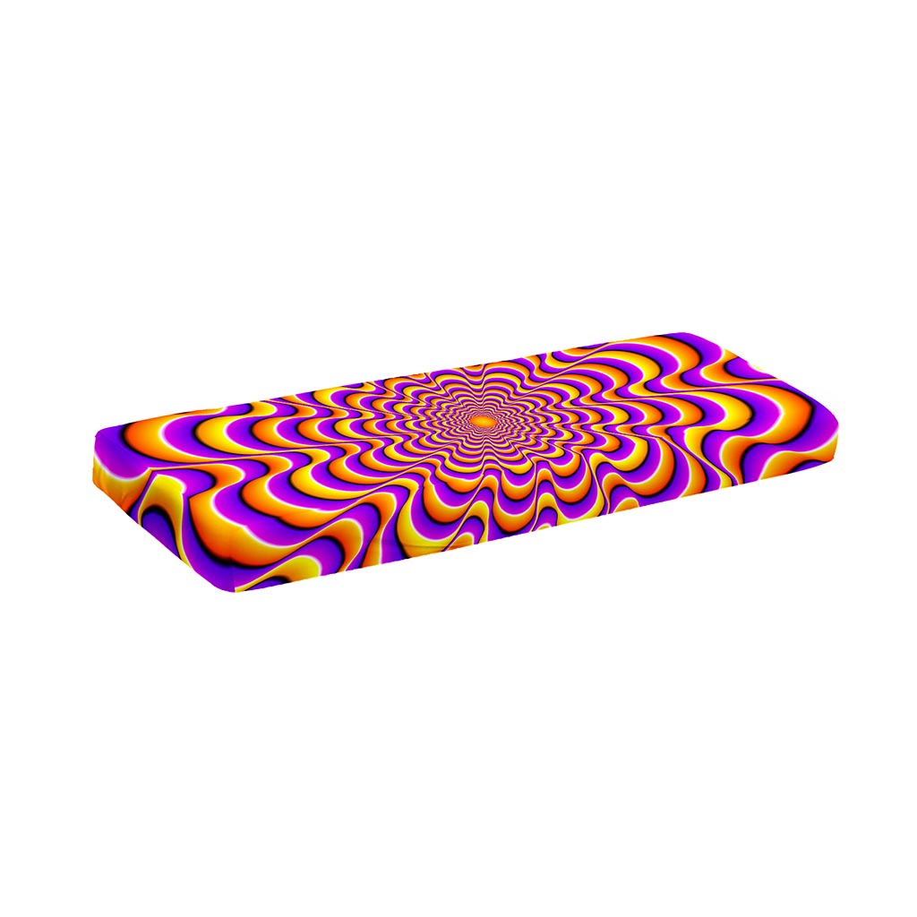 Yellow Splashing Moving Optical Illusion Piano Keyboard Cover