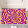 Yellow Splashing Moving Optical Illusion Rubber Doormat