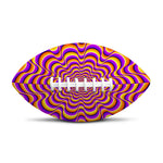 Yellow Splashing Moving Optical Illusion Rugby Ball