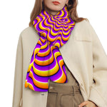 Yellow Splashing Moving Optical Illusion Scarf