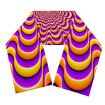 Yellow Splashing Moving Optical Illusion Scarf