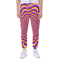 Yellow Splashing Moving Optical Illusion Joggers