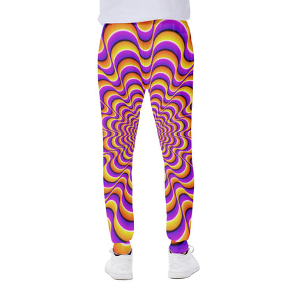 Yellow Splashing Moving Optical Illusion Scuba Joggers