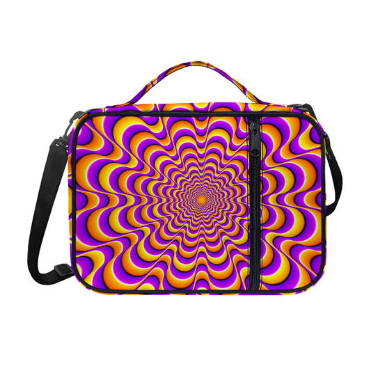 Yellow Splashing Moving Optical Illusion Shoulder Strap Bible Bag