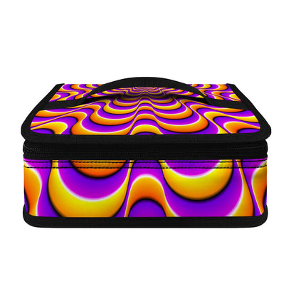 Yellow Splashing Moving Optical Illusion Small Lunch Bag