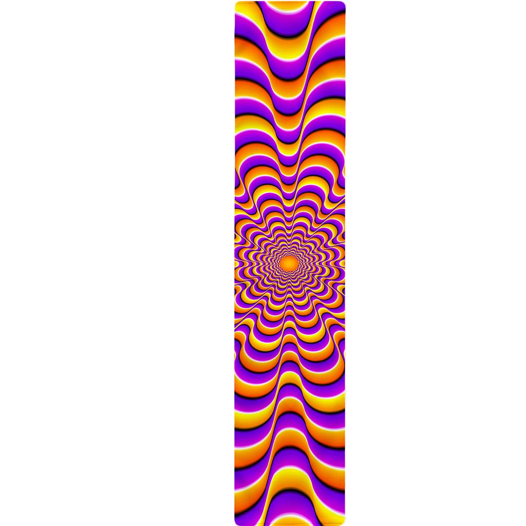 Yellow Splashing Moving Optical Illusion Table Runner