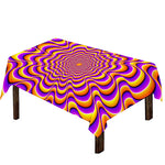 Yellow Splashing Moving Optical Illusion Tablecloth