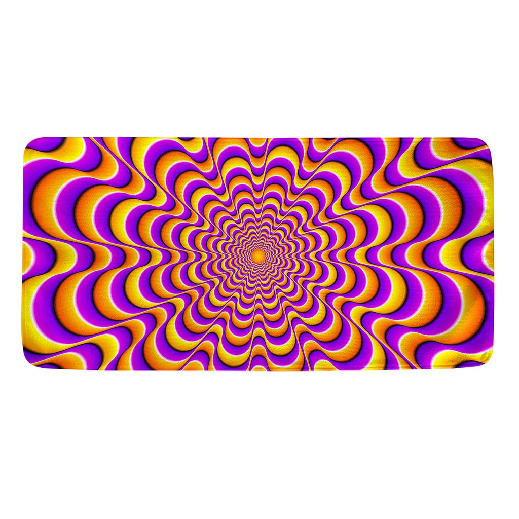 Yellow Splashing Moving Optical Illusion Towel