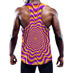 Yellow Splashing Moving Optical Illusion Training Tank Top
