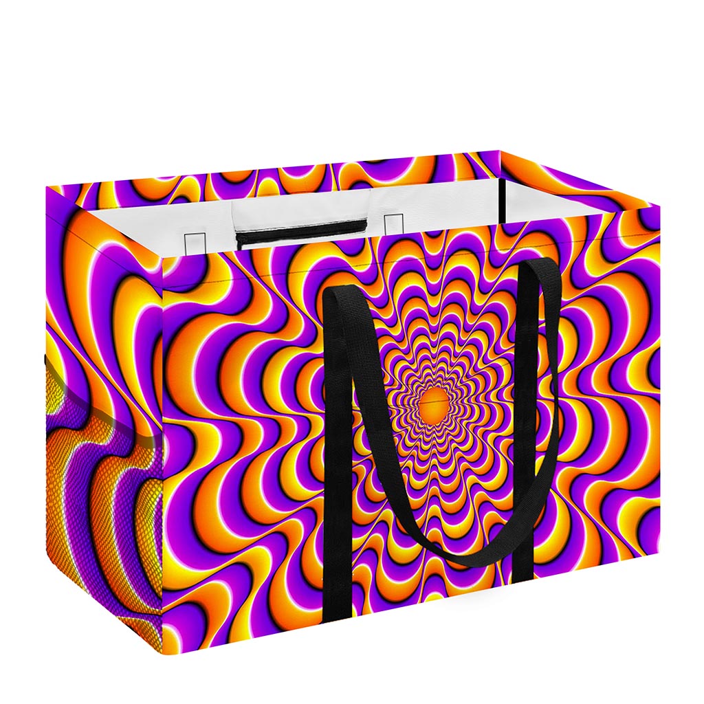 Yellow Splashing Moving Optical Illusion Utility Tote Bag