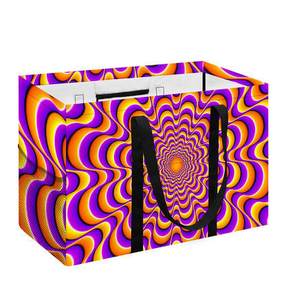 Yellow Splashing Moving Optical Illusion Utility Tote Bag