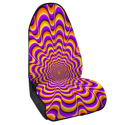 Yellow Splashing Moving Optical Illusion Waterproof Car Seat Cover