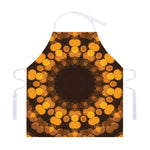 Yellow Spot Kaleidoscope Print Adjustable Apron