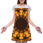 Yellow Spot Kaleidoscope Print Adjustable Apron