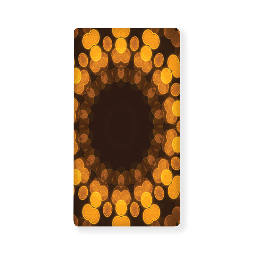 Yellow Spot Kaleidoscope Print Baby Crib Sheet