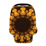 Yellow Spot Kaleidoscope Print Baby Seat Cover