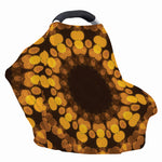 Yellow Spot Kaleidoscope Print Baby Seat Cover