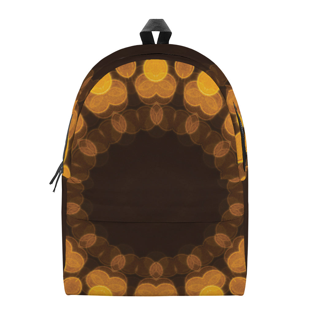 Yellow Spot Kaleidoscope Print Backpack