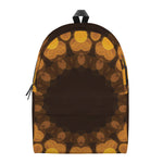 Yellow Spot Kaleidoscope Print Backpack