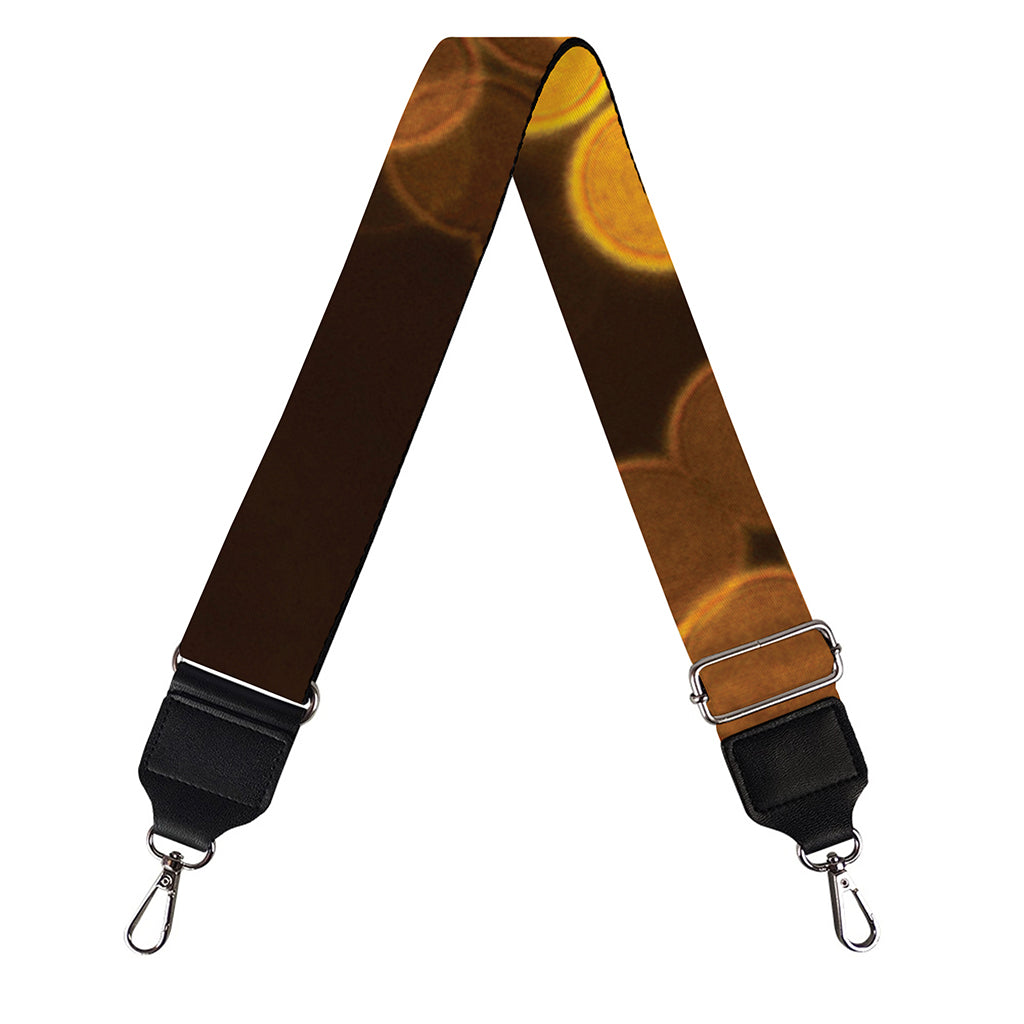 Yellow Spot Kaleidoscope Print Bag Strap