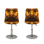 Yellow Spot Kaleidoscope Print Bar Stool Covers