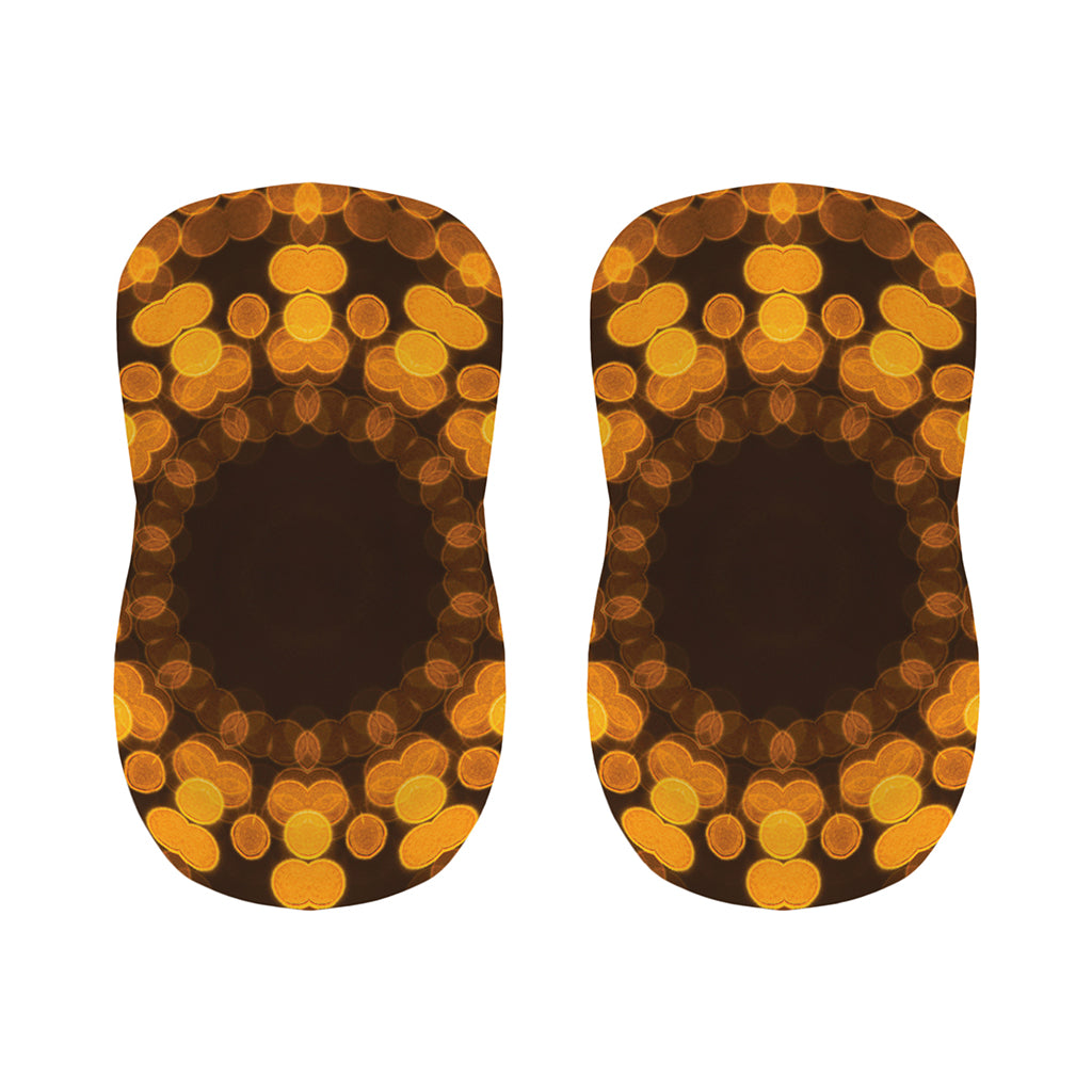 Yellow Spot Kaleidoscope Print Bar Stool Covers