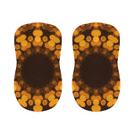 Yellow Spot Kaleidoscope Print Bar Stool Covers