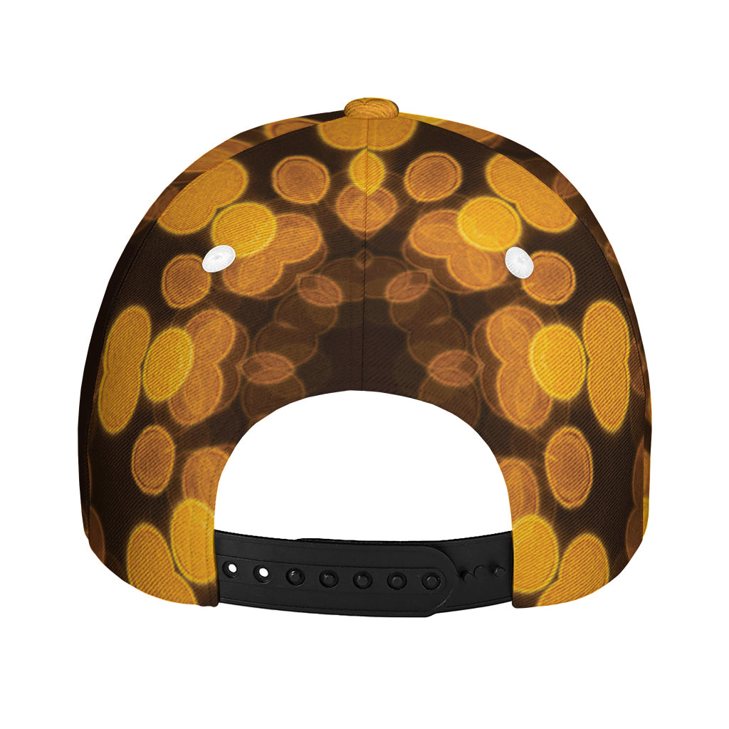 Yellow Spot Kaleidoscope Print Baseball Cap