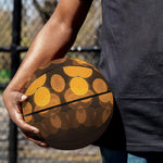 Yellow Spot Kaleidoscope Print Basketball