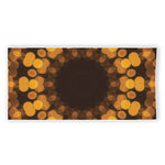 Yellow Spot Kaleidoscope Print Beach Towel