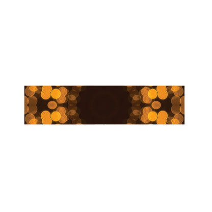 Yellow Spot Kaleidoscope Print Bed Runner