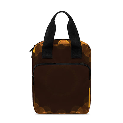Yellow Spot Kaleidoscope Print Bible Tote Bag