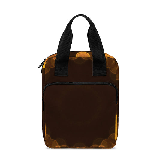 Yellow Spot Kaleidoscope Print Bible Tote Bag
