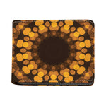 Yellow Spot Kaleidoscope Print Bifold Wallet