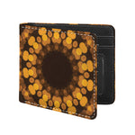 Yellow Spot Kaleidoscope Print Bifold Wallet