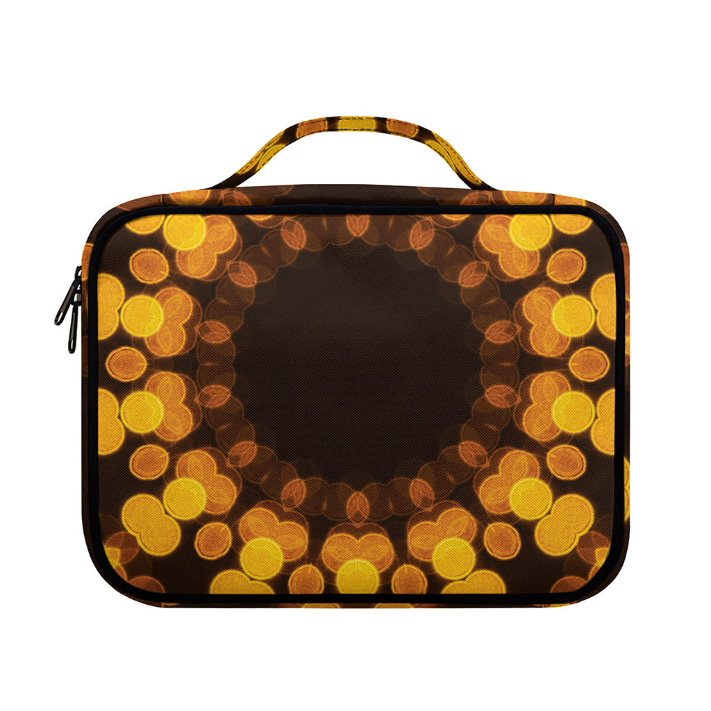 Yellow Spot Kaleidoscope Print Briefcase Bible Bag