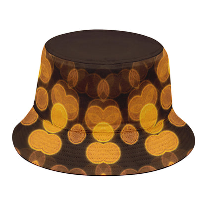 Yellow Spot Kaleidoscope Print Bucket Hat