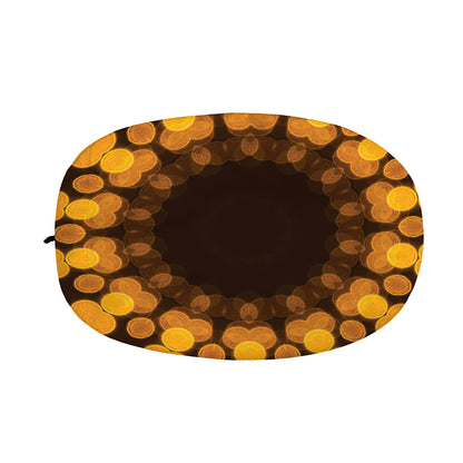 Yellow Spot Kaleidoscope Print Car Side Mirror Covers
