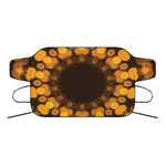 Yellow Spot Kaleidoscope Print Car Windshield Snow Cover