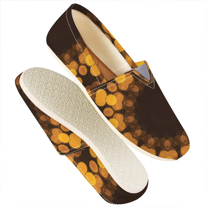 Yellow Spot Kaleidoscope Print Casual Shoes