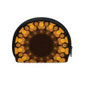 Yellow Spot Kaleidoscope Print Coin Purse