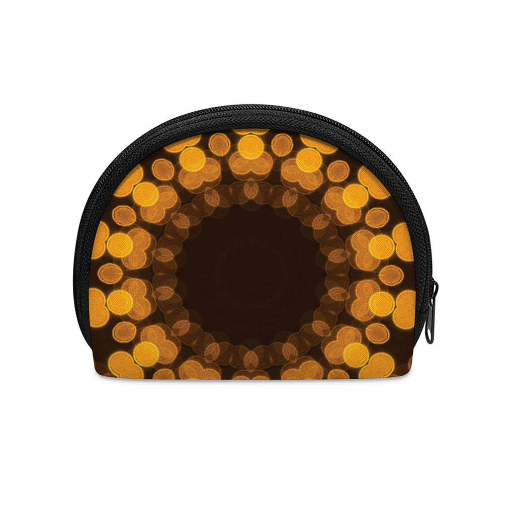 Yellow Spot Kaleidoscope Print Coin Purse
