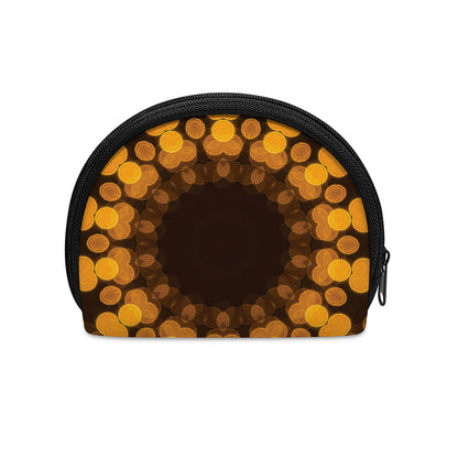Yellow Spot Kaleidoscope Print Coin Purse